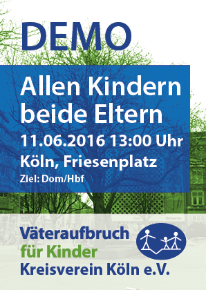 Väteraufbruch Flyer Demo für Väterrechte